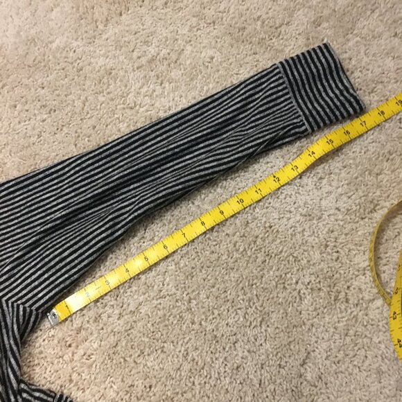 Jones New York Modern Grey and Black Pinstripe Wrapover Sweater - Picture 16 of 16